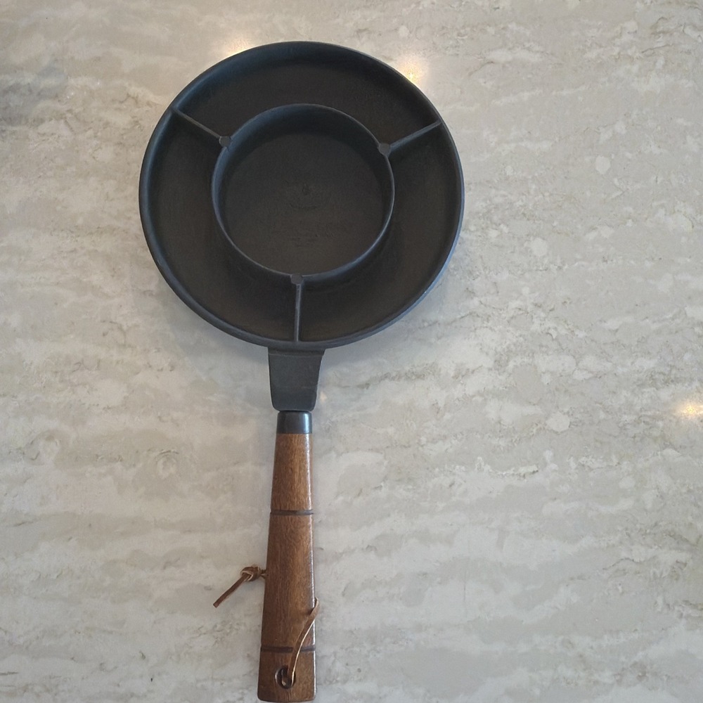 Vintage Nordic Ware Crepes N Things Pan Cast Aluminum 1950's Black Wood Handle‎